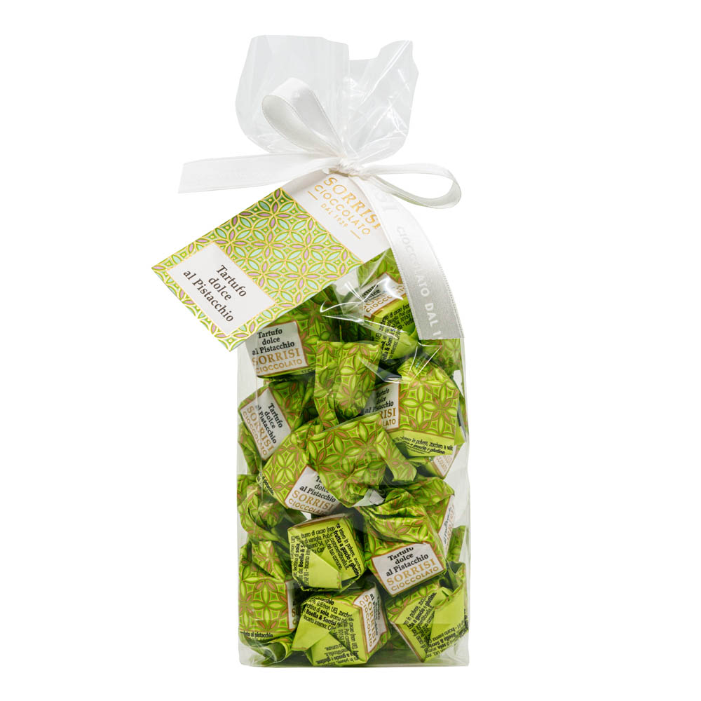 Tartufo al pistacchio - Chokladtryffel med Pistage  200 gr.