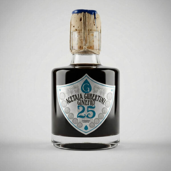 Balsamvinäger di Modena – Gran Riserva del Fondatore 25 år (Enbär/Ginepro)
