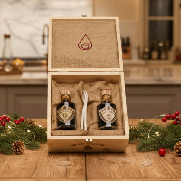 Exklusiv Presentlåda i Trä – Acetaia Gubertini (Limited Edition)