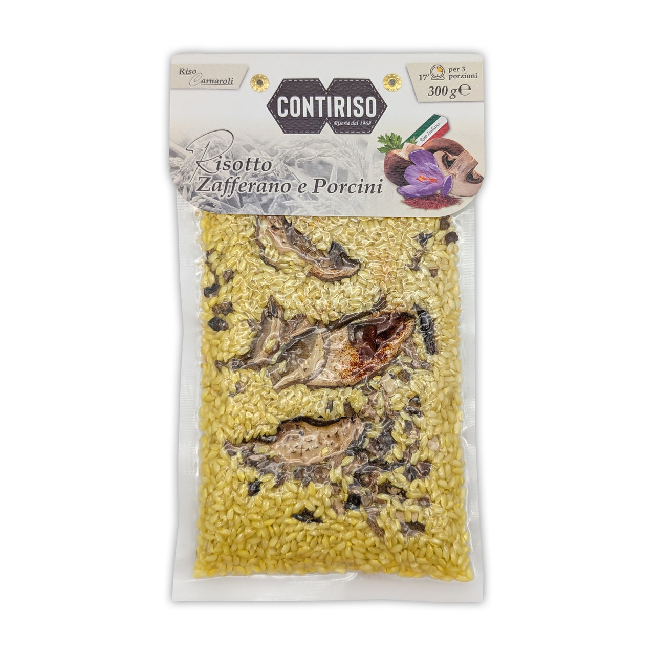 Risotto med saffran & karljohan svamp – 300 gr.  3 portioner - Glutenfri